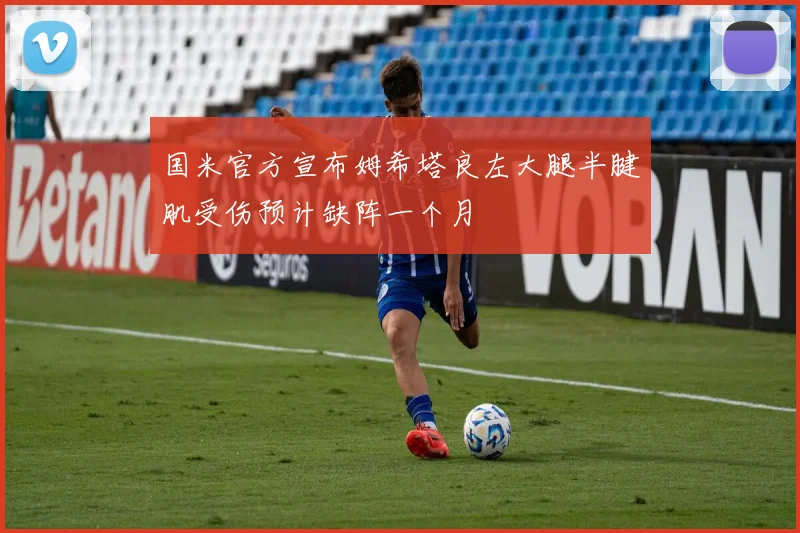 国米官方宣布姆希塔良左大腿半腱肌受伤预计缺阵一个月